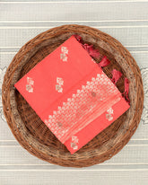 SC3018 - Linen Copper And Silver Butta With Stone